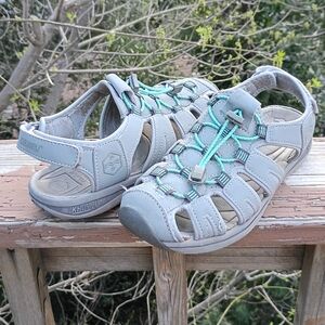 Khombu Ashley Gray Women's Sandals Sz 7